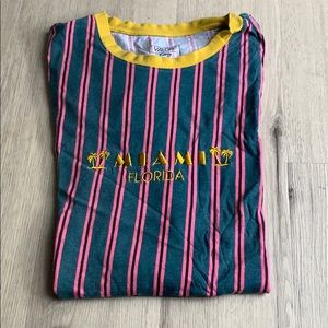Miami striped short sleeve